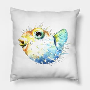 Pufferfish - Puffed Up Pillow