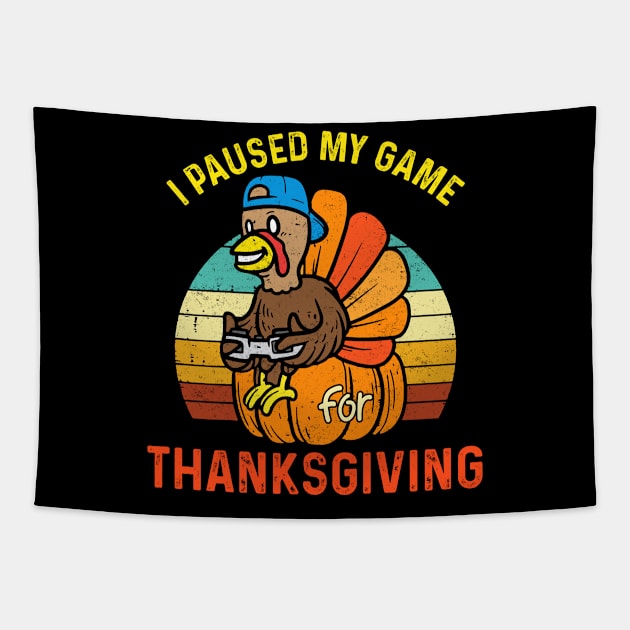 Happy Thanksgiving Gamer Turkey Video Game Lovers Kids Boys Tapestry by _So who go sayit_