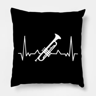 Trumpet Heartbeat Pillow