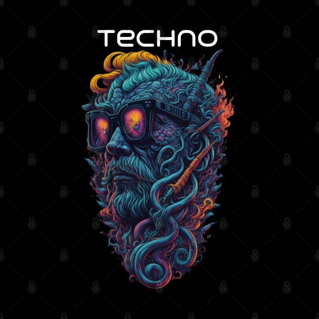 Techno T-Shirt - Techno Organism - Catsondrugs.com - Techno, rave, edm, festival, techno, trippy, music, 90s rave, psychedelic, party, trance, rave music, rave krispies, rave flyer T-Shirt by catsondrugs.com