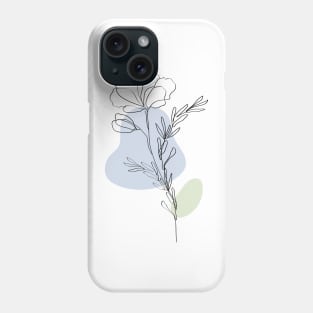 Blue Bloom Flower Phone Case