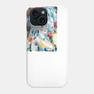 MARIE ANTOINETTE watercolor portrait Phone Case