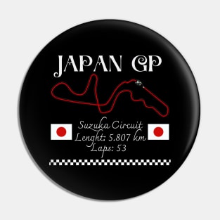 Japan Grand Prix, Suzuka Circuit, formula 1 fans Pin