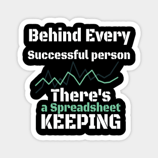 Successful Person Shirt, Funny Spreadsheet Excel Shirt, Excel Spreadsheet Lover Worker Gift Idea For Coworker, Accounting, Boss, Friend Shirt Magnet