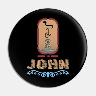 JOHN-American names in hieroglyphic letters-JOHN, name in a Pharaonic Khartouch-Hieroglyphic pharaonic names Pin