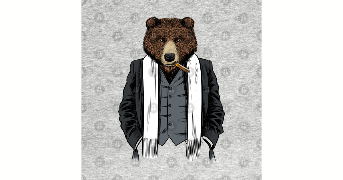 Grizzly Gangster - Grizzly - T-Shirt | TeePublic