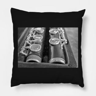 Traditional wooden flute in case Pillow