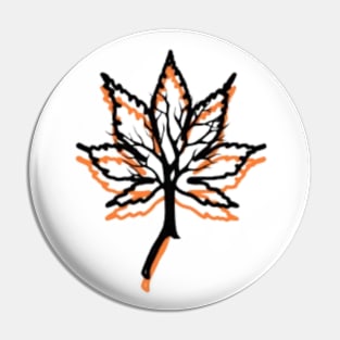 dry colorless leaf Pin