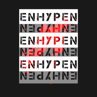 ENHYPEN Cool Text Art Aesthetic Design T-Shirt