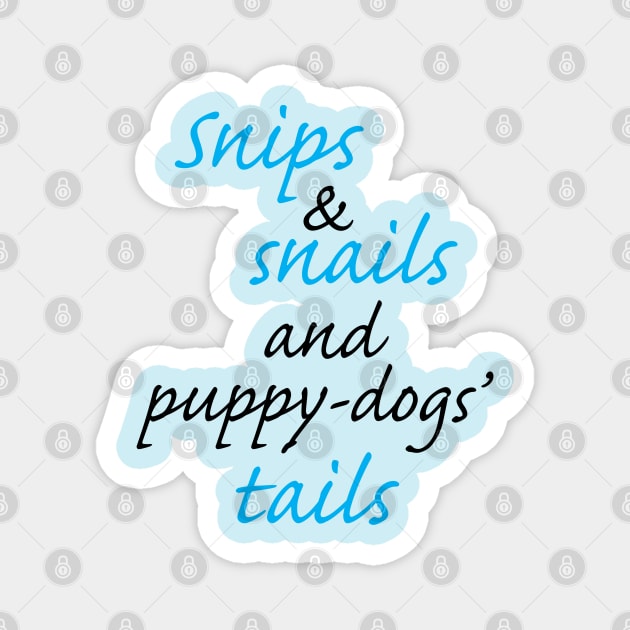 Puppy Dog Tails Magnet by PeppermintClover