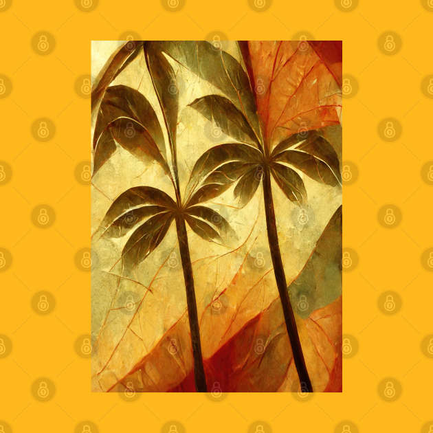 Tropical palm 1 by MCAshe spiritual art 