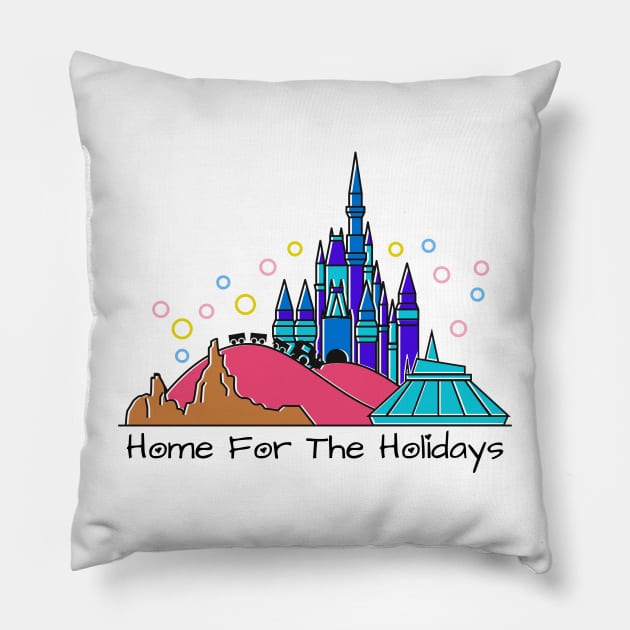 Home for the Holidays Pillow by World of Walt