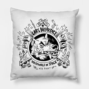 Lars Breaxface Werewolf in Space Pillow