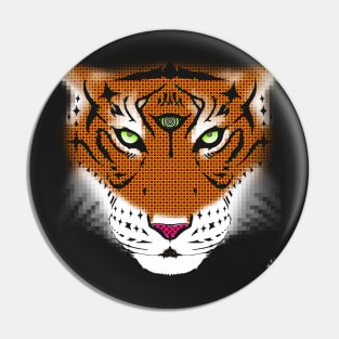 Third Eye of the Tiger | Half Tone Pin