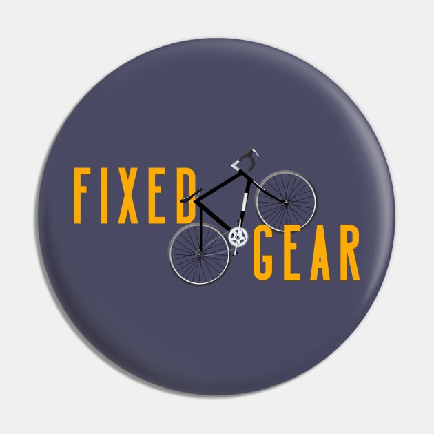 Fixed gear bike Pin by uglypaper