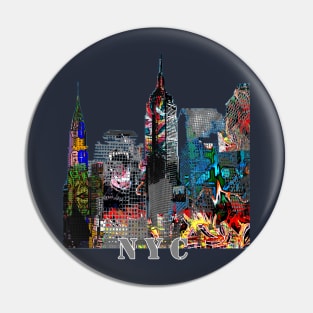 New York City Graffiti Pin