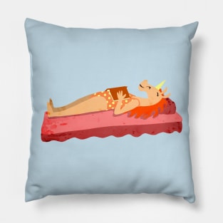 Pool Time Unicorn Pillow