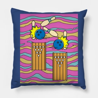 Destroy Pin Bowling Skittles Ball Pillow