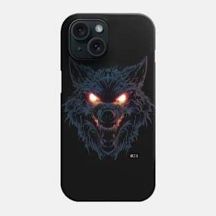 Glowing Wolf and Fangs by focusln Phone Case