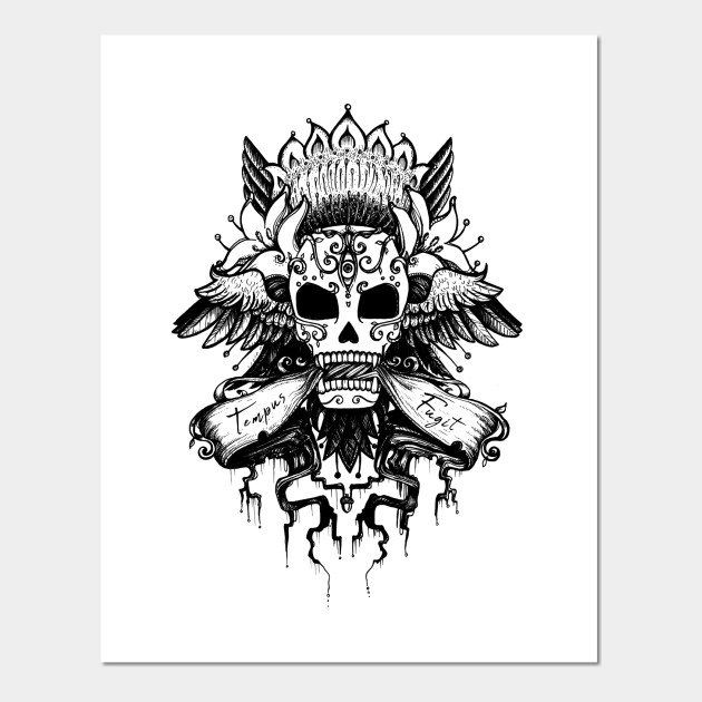 Memento Mori Skull Posters And Art Prints Teepublic