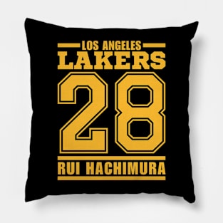 LA Lakers Hachimura 28 Basketball Player Pillow