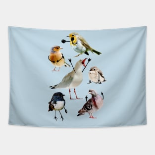 Birds with Arms Tapestry