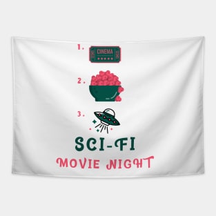 Sci-Fi Movie Night Tapestry
