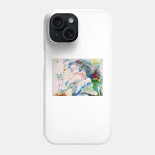 AUDREY HEPBURN watercolor portrait .11 Phone Case