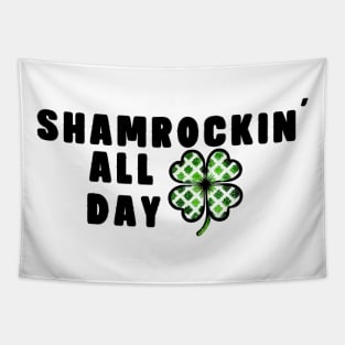 Shamrockin' All Day with a Clover Tapestry