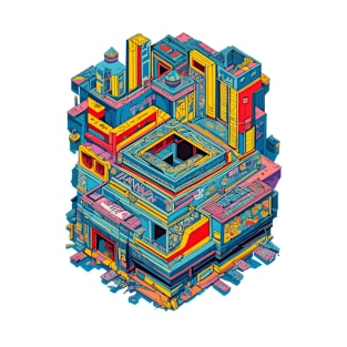 Isometric Graffiti Building T-Shirt