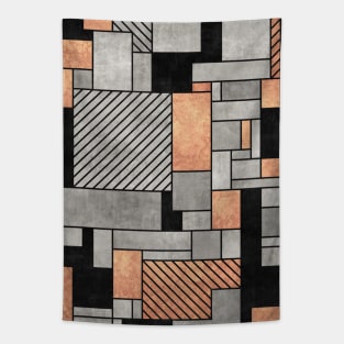 Random Pattern - Concrete and Copper Tapestry