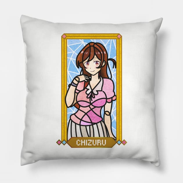 Chizuru Mizuhara - Rent a Girlfriend Pillow by vizcan