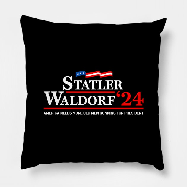 Statler Waldorf 2024 Pillow by Mirotic Collective