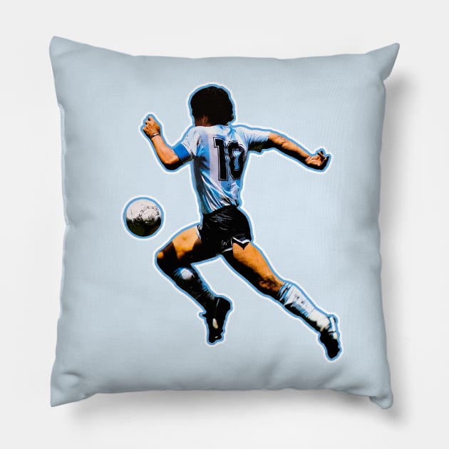 Maradona D10S Pillow by ninoladesign