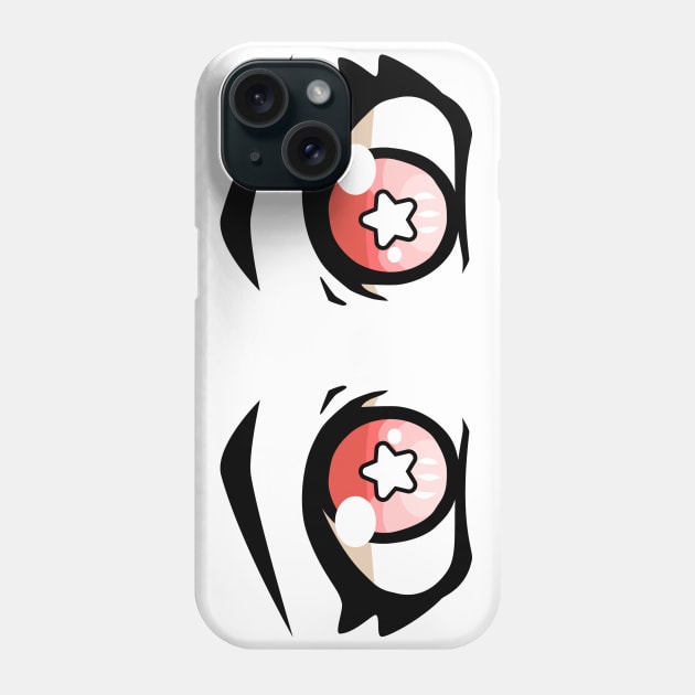 Anime Eyes star red Phone Case by Miss_Akane