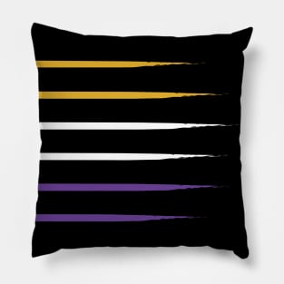 Suffragette Flag Colors US / USA Pillow