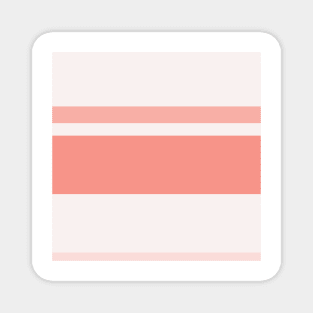 A splendid tailoring of Very Light Pink, Pale Pink, Pale Salmon and Vivid Tangerine stripes. Magnet