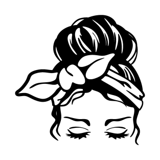 Messy Bun Girl T-Shirt