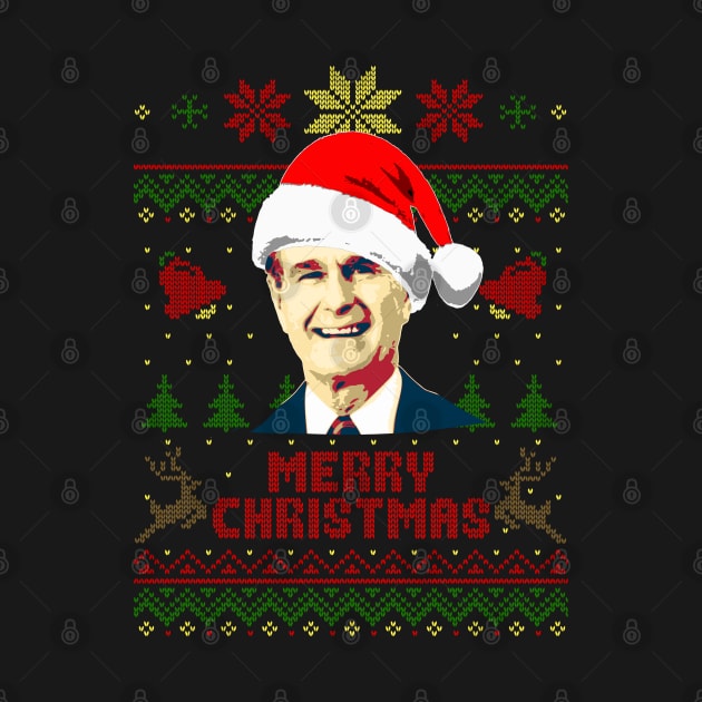 George H W Bush Merry Christmas by Nerd_art