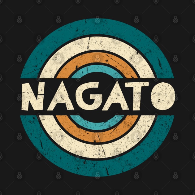 Retro Styles Nagato Name Birthday 70s 80s 90s Circle by Amir Dorsman Tribal