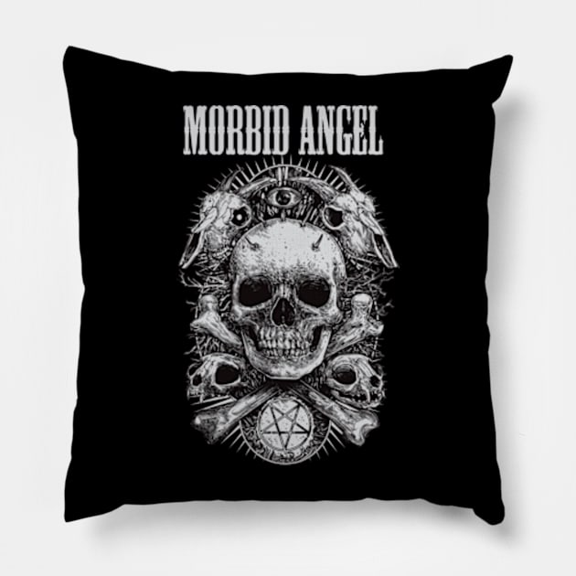 MORBID ANGEL VTG Pillow by phsyc_studio