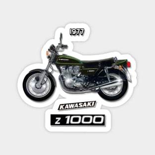 The Sublime 1977 Kawasaki Z 1000 Motorcycle by MotorManiac Magnet