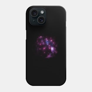 Pink stars in nebula Phone Case