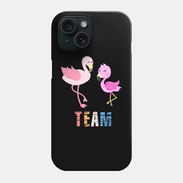 Flamingo Team Phone Case by Imutobi