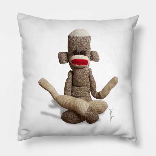 Sock Monkey Pillow by Bizarre Bizarre