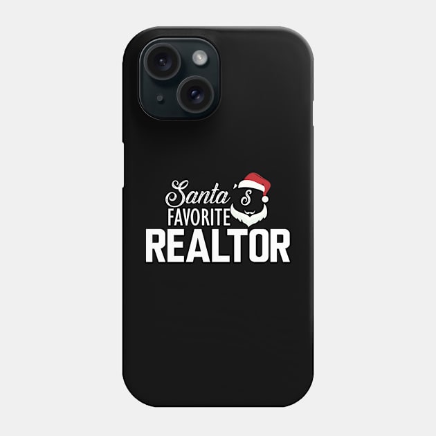 Realtor - Santa's favorite realtor Phone Case by KC Happy Shop