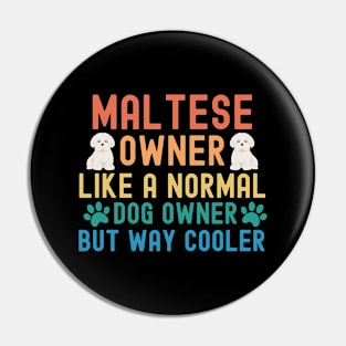 Maltese Owner Pin