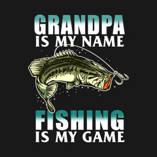 Fishing Fishes Grandpa Grandpa T-Shirt