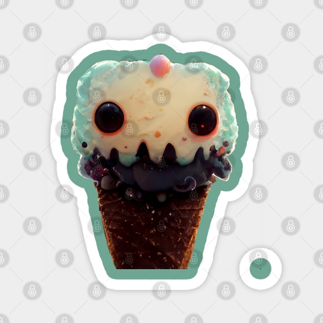 Monster Ice Cream Magnet by CuteMonsters