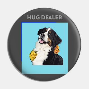 Hug Dealer (Border Collie) Pin